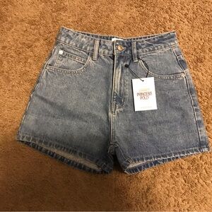 Princess Polly Blue Jean Shorts